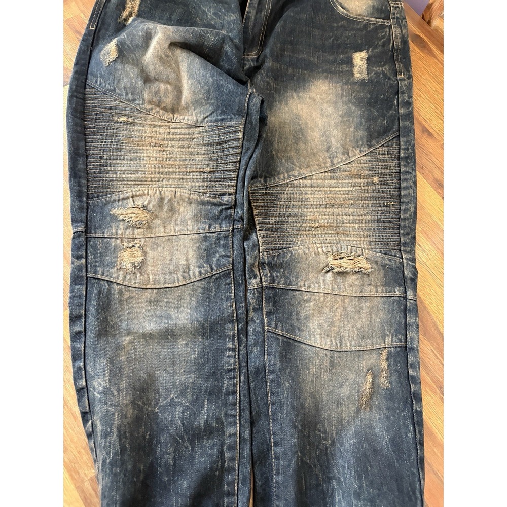 Vintage Southpole 90's Y2K Baggy Jeans Size 40 X 32 Distressed Skater Punk Denim - Picture 13 of 16